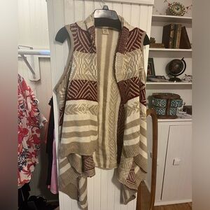 High low sweater vest